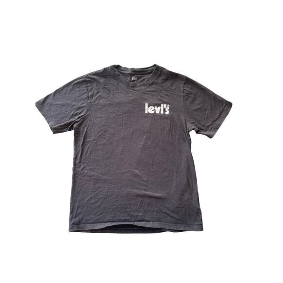 Levi’s Men’s Relaxed Fit Graphic Tee | Size Small | Swirl Checker Logo - Picture 1 of 9